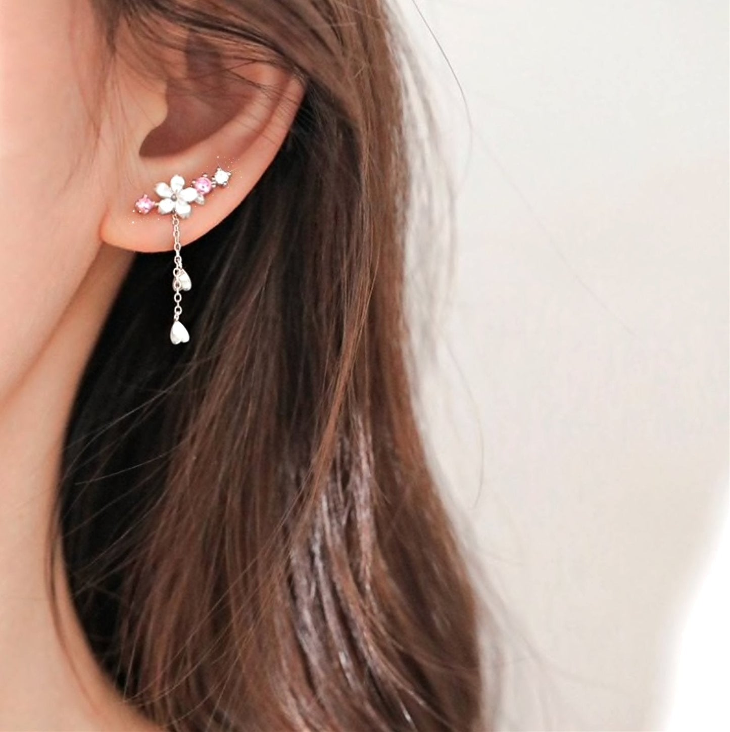 Boucles d’oreilles fleur de cerisier