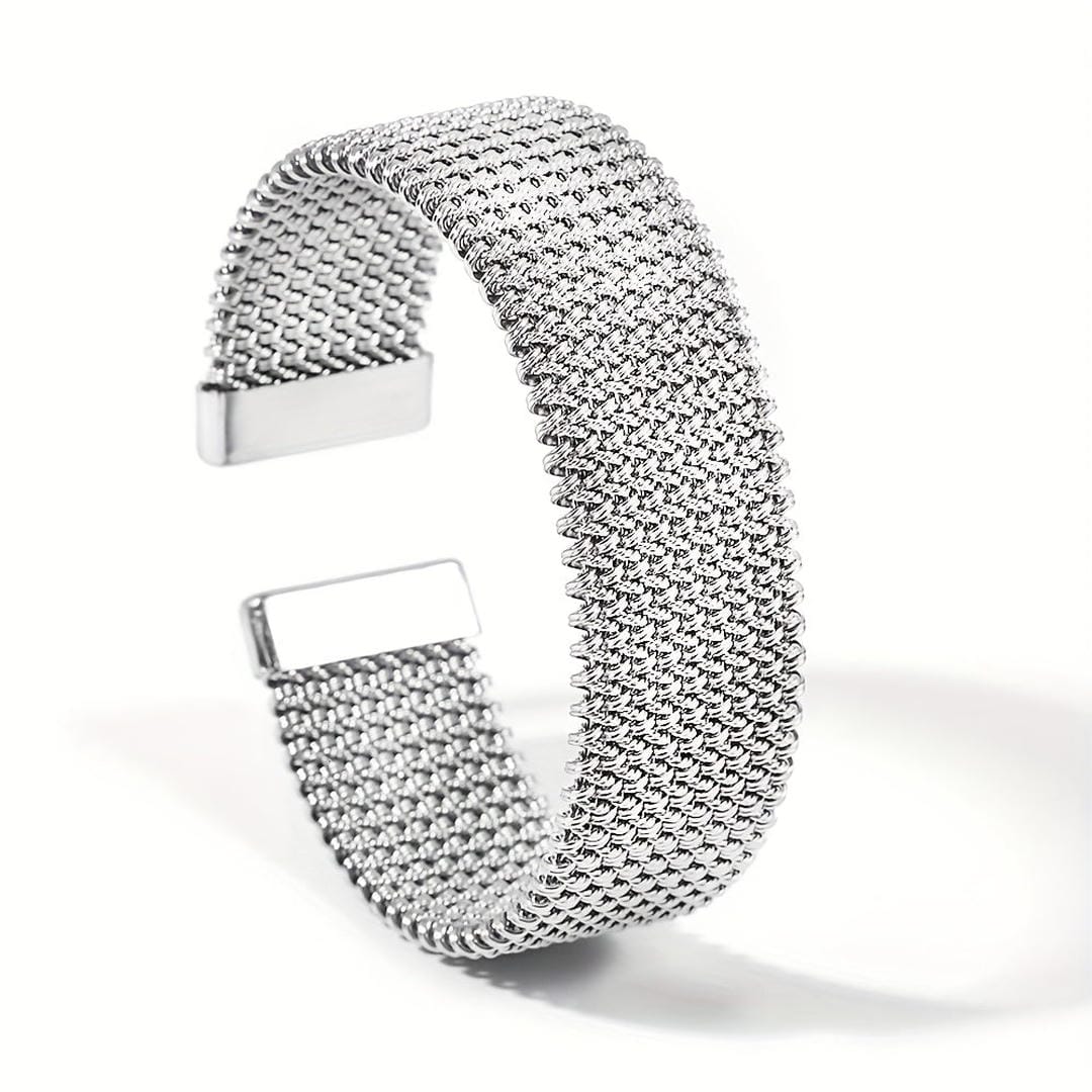 Bracelet Classique Maille Tressée Ouvert