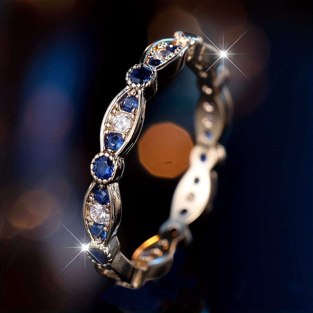 Bague Anneau Constellation Minuit Saphir