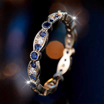 Bague Anneau Constellation Minuit Saphir