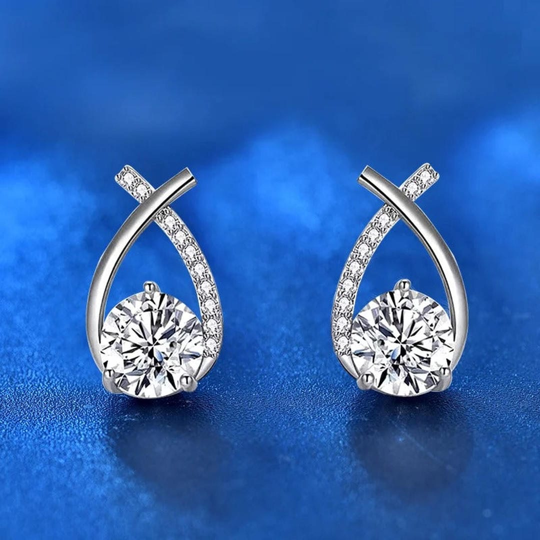 Clous Larme Torsadée Zircone Luxe
