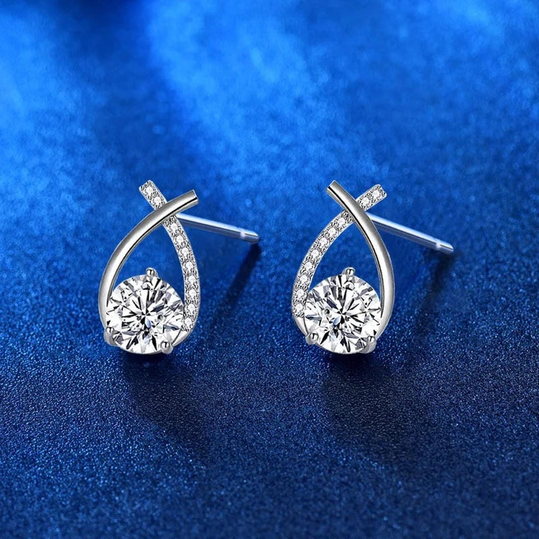 Clous Larme Torsadée Zircone Luxe