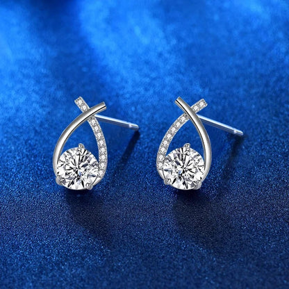 Clous Larme Torsadée Zircone Luxe