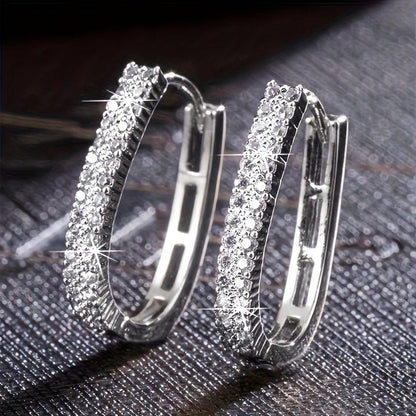 Boucles Circulaires Zircone Élégantes