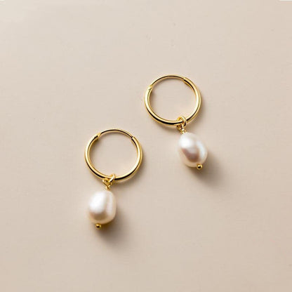 Bella – Boucles d’oreilles en perles d’eau douce