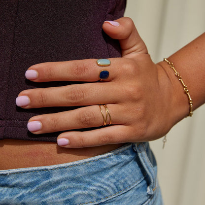 Infinity Loop – Bague dorée