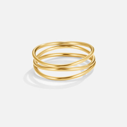 Infinity Loop – Bague dorée