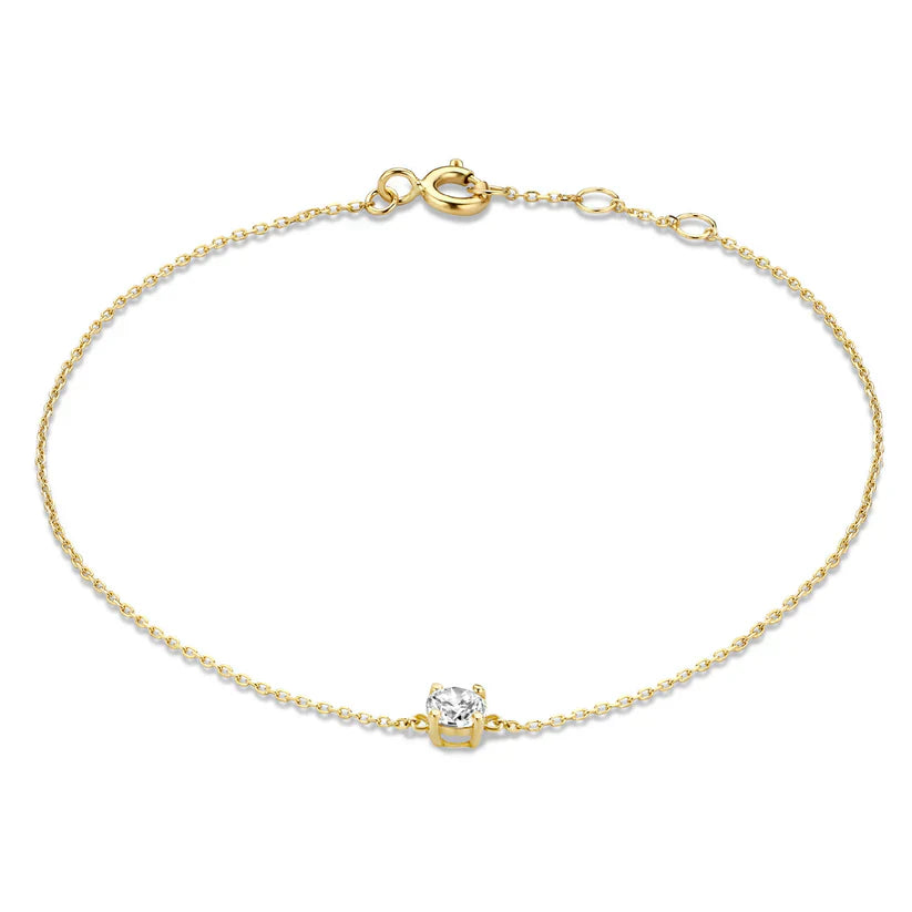 Bracelet avec Pierre de Moisanite Cléa | Or