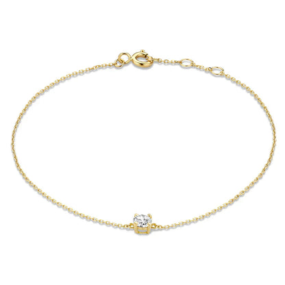 Bracelet avec Pierre de Moisanite Cléa | Or