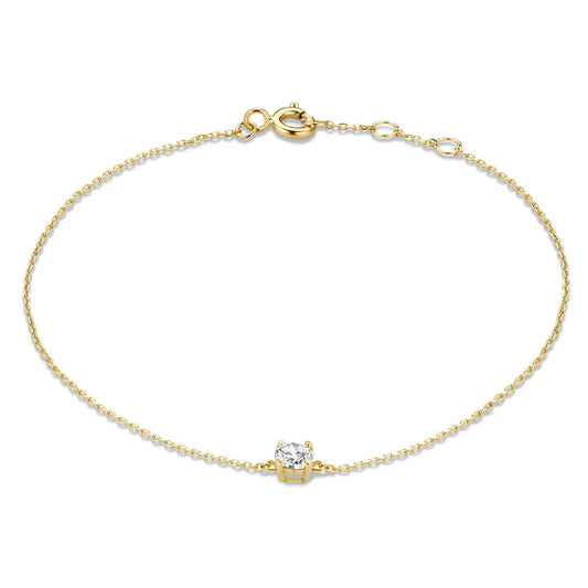 Bracelet avec Pierre de Moisanite Cléa | Or