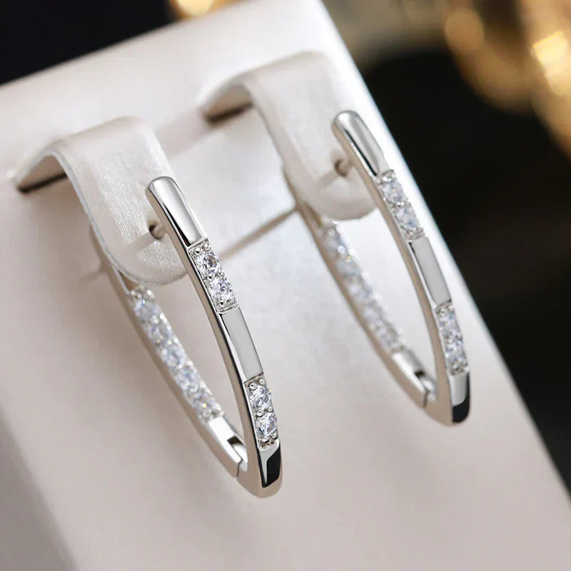 Sylvia™ | Boucles d’oreilles élégantes avec zirconiums