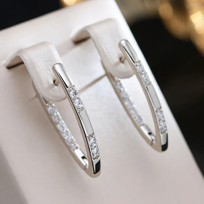 Sylvia™ | Boucles d’oreilles élégantes avec zirconiums