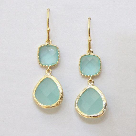 Boucles d'oreilles Turquoise™ | Élégance vintage en pierre de lune