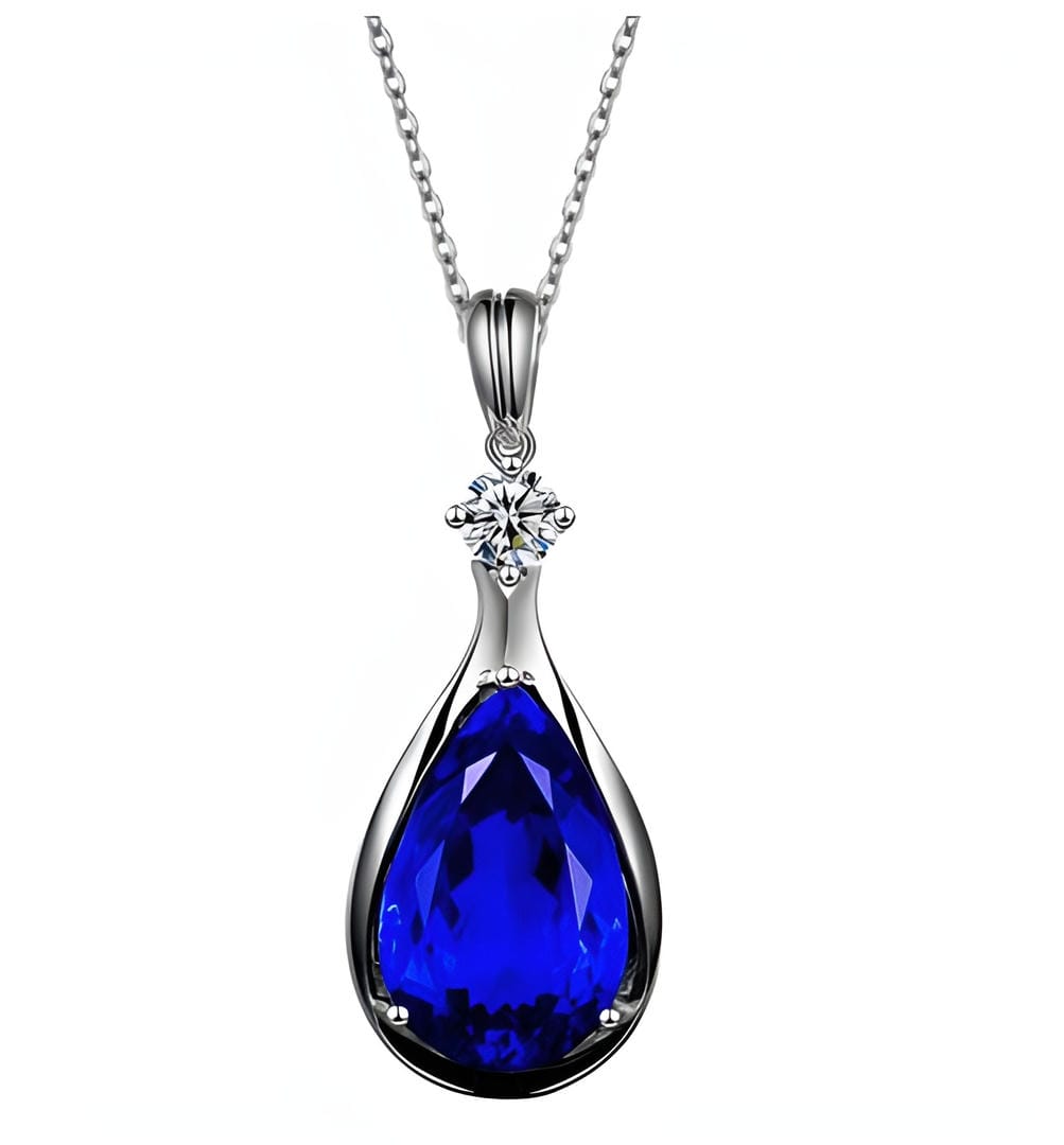 Collier pendentif Infini Saphir