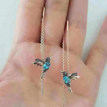 Boucles Colibri™ | Boucles d'oreilles en or et cristaux