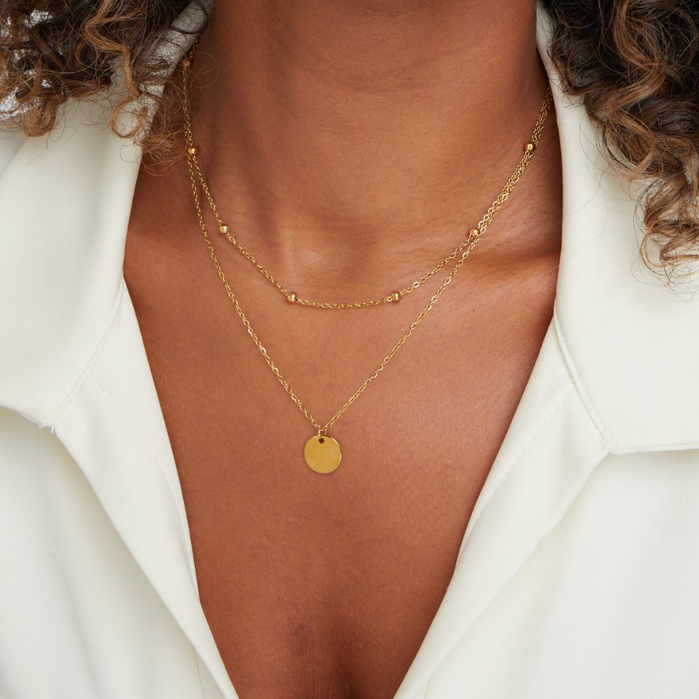 Glasspearls – Collier en platine