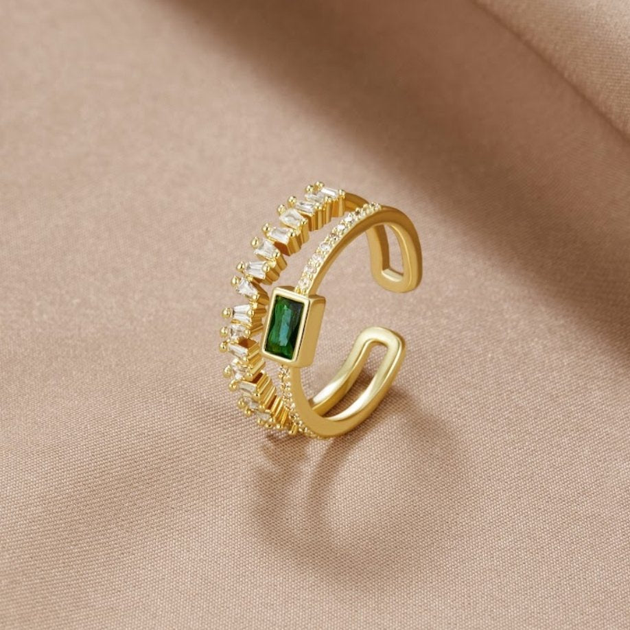 Bliss - Bague en cristal à facettes