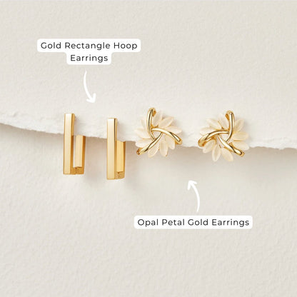 Boucles d’oreilles dorées