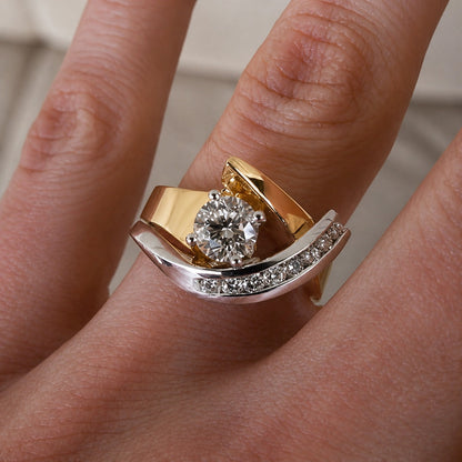 Bague Bicolore Artistique