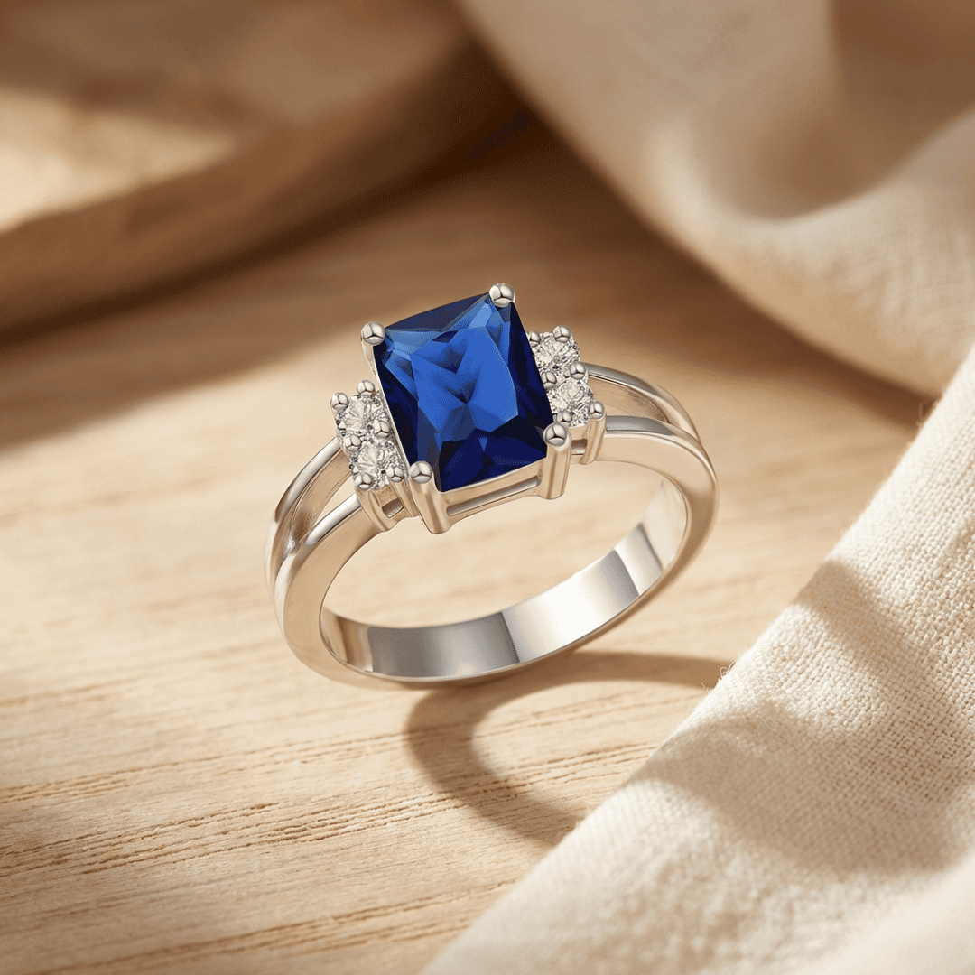 Bague Saphir Taille Octogone