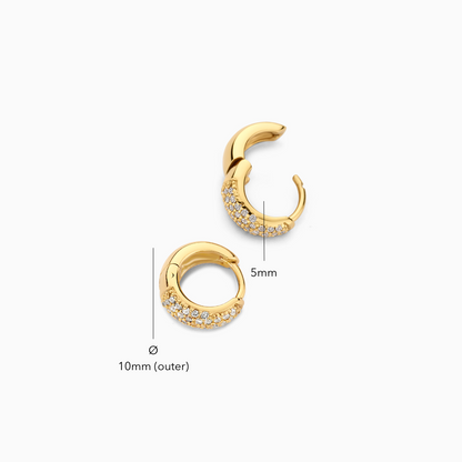 Mini Boucles d'oreilles cercle Jules | Or