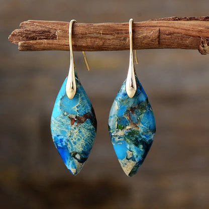Boucles Goutte™ | Élégance en pierre naturelle