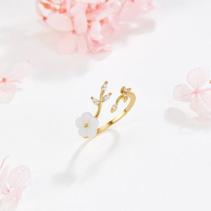 Rise – Bague en pierres blanches